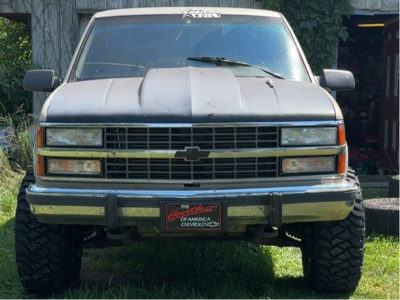 1 1992 K1500 Chevrolet Silverado Unknown Leveling Kit Us Mags Indy Polished