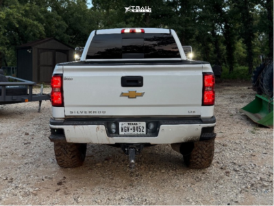 1 2017 Silverado 2500 Hd Chevrolet Ltz Cognito Leveling Kit Kmc Km542 Silver Machined