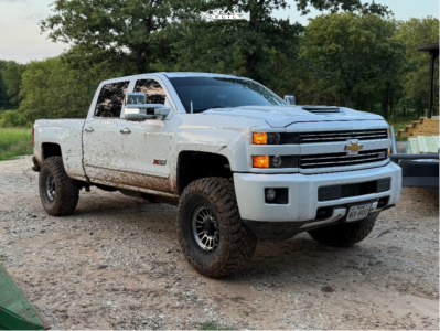 1 2017 Silverado 2500 Hd Chevrolet Ltz Cognito Leveling Kit Kmc Km542 Silver Machined