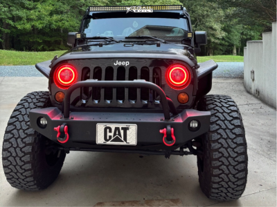 1 2010 Wrangler Jeep Sport Teraflex Suspension Lift 45in Fuel Triton Black Milled