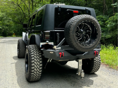 1 2010 Wrangler Jeep Sport Teraflex Suspension Lift 45in Fuel Triton Black Milled