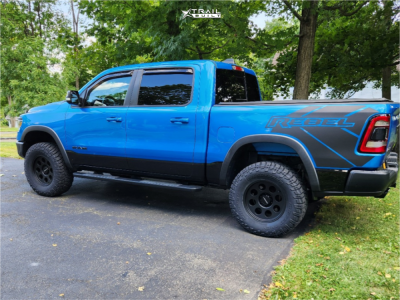 1 2020 1500 Ram Rebel Motofab Leveling Kit Vision Midway Satin Black