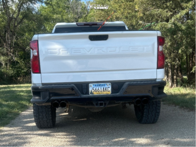 1 2021 Silverado 1500 Chevrolet Lt Trail Boss Readylift Leveling Kit Kmc Km549 Satin Black