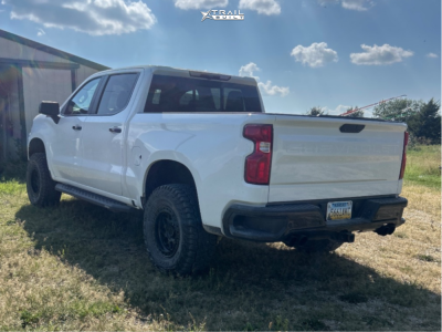 1 2021 Silverado 1500 Chevrolet Lt Trail Boss Readylift Leveling Kit Kmc Km549 Satin Black