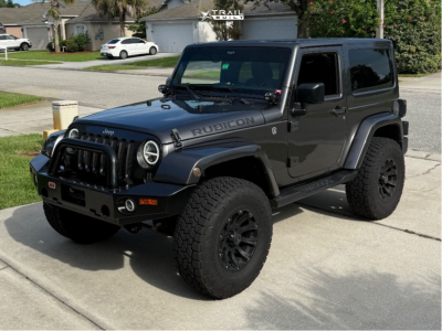 1 2016 Wrangler Jeep Rubicon Teraflex Suspension Lift 25in Black Rhino Sidewinder Black