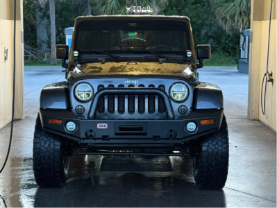 1 2016 Wrangler Jeep Rubicon Teraflex Suspension Lift 25in Black Rhino Sidewinder Black