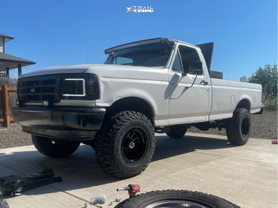 1 1995 F 150 Ford Xl Rough Country Suspension Lift 4in Full Throttle Ft 5092 Gloss Black