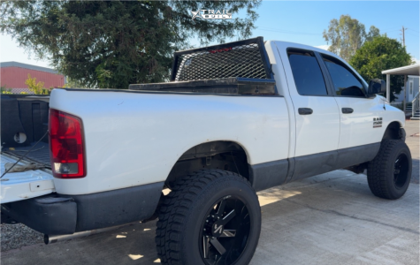 1 2003 Ram 2500 Dodge Slt Rough Country Suspension Lift 6in Arkon Off Road Lincoln Black Milled