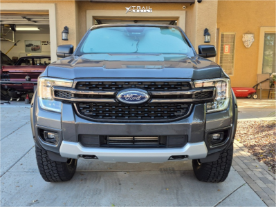 1 2024 Ranger Ford Xlt Eibach Leveling Kit American Outlaw Dusty Road Matte Black