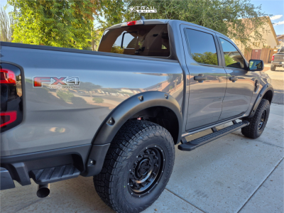 1 2024 Ranger Ford Xlt Eibach Leveling Kit American Outlaw Dusty Road Matte Black
