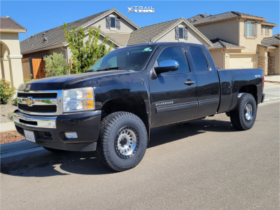 1 2011 Silverado 1500 Chevrolet Lt Unknown Leveling Kit Kmc Km552 Machined Black