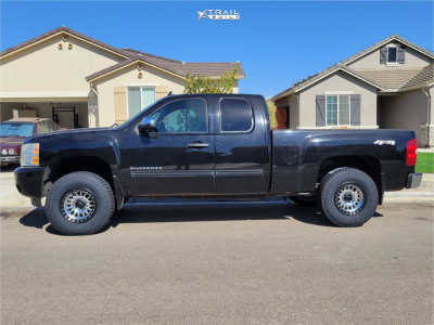 1 2011 Silverado 1500 Chevrolet Lt Unknown Leveling Kit Kmc Km552 Machined Black