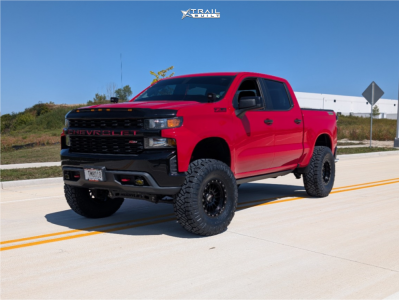 1 2019 Silverado 1500 Chevrolet Custom Trail Boss Readylift Suspension Lift 6in Scale 4x4 S04 Matte Black