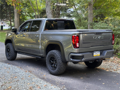 1 2021 Sierra 1500 Gmc Elevation Rough Country Suspension Lift 4in Vortek Vrt 603 Satin Black