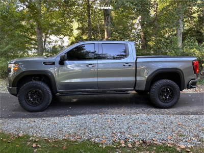 1 2021 Sierra 1500 Gmc Elevation Rough Country Suspension Lift 4in Vortek Vrt 603 Satin Black