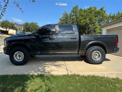 1 2017 1500 Ram Rebel Icon Suspension Lift 25in Kmc Km445 Raw