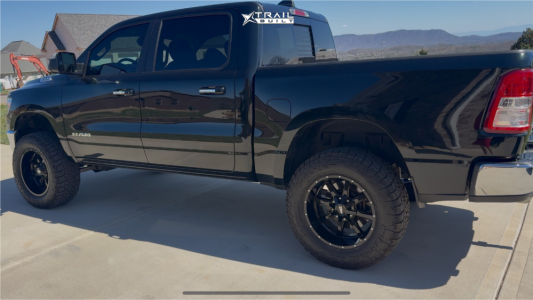 1 2019 1500 Ram Big Horn Zone Suspension Lift 5in Moto Metal Mo970 Black Milled