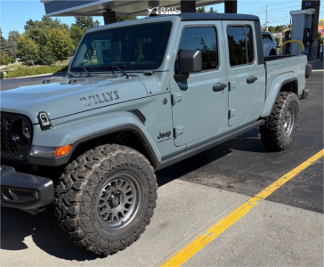 2025 Jeep Gladiator - 17x8.5 -6mm - Icon Alloys Anza - Stock Suspension - 35" x 12.5"