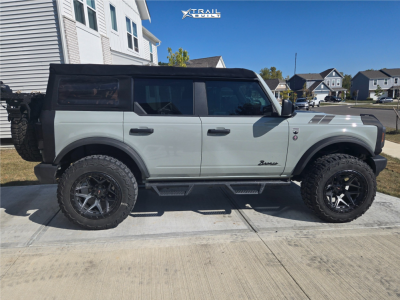 1 2021 Bronco Ford Big Bend Readylift Suspension Lift 25in Vortek Vrt 603 Silver Black