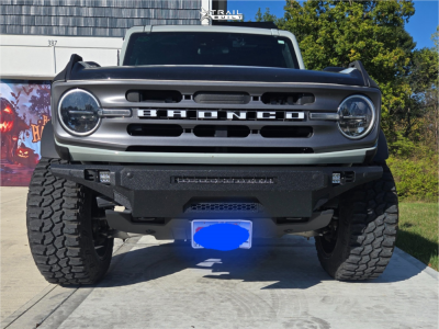 1 2021 Bronco Ford Big Bend Readylift Suspension Lift 25in Vortek Vrt 603 Silver Black