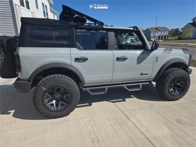 1 2021 Bronco Ford Big Bend Readylift Suspension Lift 25in Vortek Vrt 603 Silver Black