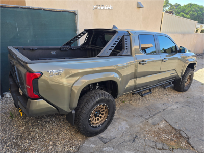 1 2025 Tacoma Toyota Trd Sport Rough Country Suspension Lift 35in Rough Country 87 Series Bronze Black