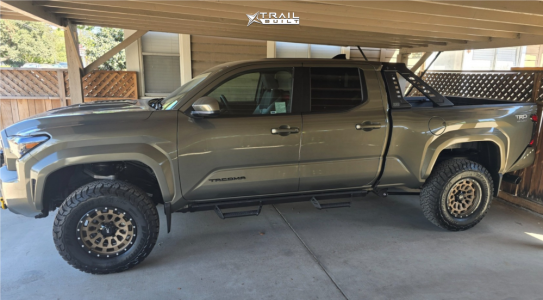 1 2025 Tacoma Toyota Trd Sport Rough Country Suspension Lift 35in Rough Country 87 Series Bronze Black