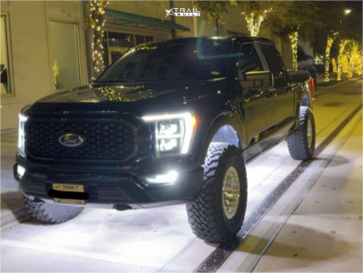 1 2023 F 150 Ford Xlt Oem Leveling Kit Kmc Km445 Raw