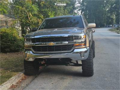 1 2017 Silverado 1500 Chevrolet Lt Zone Suspension Lift 65in Method Mr305 Black