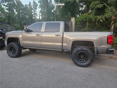 1 2017 Silverado 1500 Chevrolet Lt Zone Suspension Lift 65in Method Mr305 Black