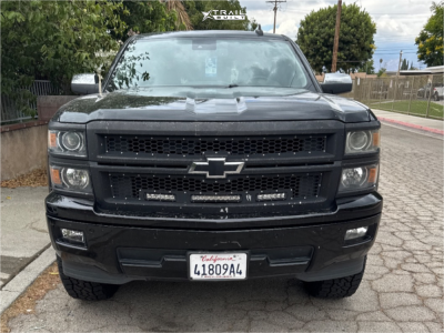 1 2015 Silverado 1500 Chevrolet Ltz Rough Country Suspension Lift 35in Lock Offroad Wheels Krawler Machined