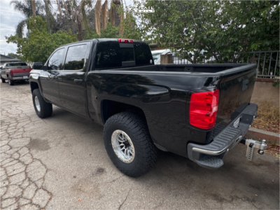 1 2015 Silverado 1500 Chevrolet Ltz Rough Country Suspension Lift 35in Lock Offroad Wheels Krawler Machined