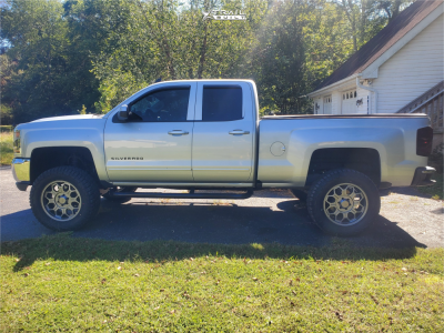1 2016 Silverado 1500 Chevrolet Lt Rough Country Suspension Lift 7in Rough Country 77 Series Gunmetal Gray