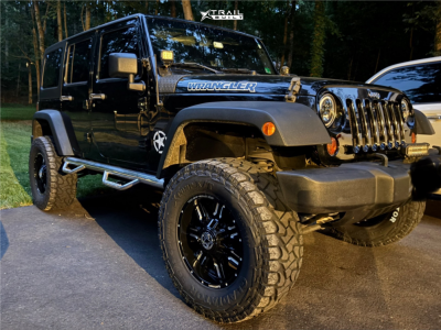 1 2012 Wrangler Jeep Unlimited Sport Unknown Suspension Lift 35in Anthem Off Road Equalizer Gloss Black
