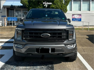 1 2023 F 150 Ford Limited Rough Country Suspension Lift 3in Fuel Flame 6 Matte Black