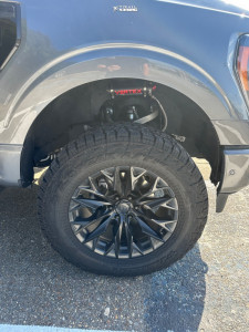 1 2023 F 150 Ford Limited Rough Country Suspension Lift 3in Fuel Flame 6 Matte Black