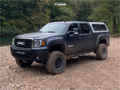 1 2010 Sierra 1500 Gmc Sle Rough Country Suspension Lift 75in Method Mr305 Black