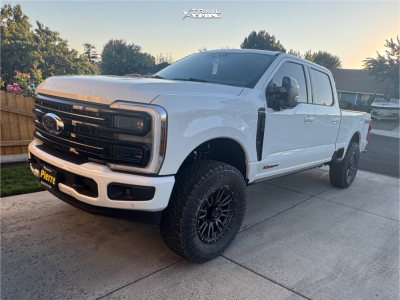 1 2025 F 250 Super Duty Ford Platinum Readylift Leveling Kit Fuel Rebel Gray Black