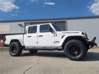 1 2023 Gladiator Jeep Texas Trail Rough Country Leveling Kit Fuel Fortress Matte Black