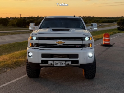 1 2017 Silverado 2500 Hd Chevrolet Ltz Bilstein Suspension Lift 3in Kmc Km542 Black Machined