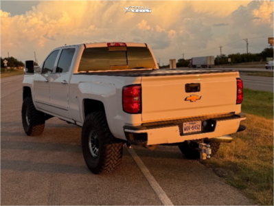 1 2017 Silverado 2500 Hd Chevrolet Ltz Bilstein Suspension Lift 3in Kmc Km542 Black Machined