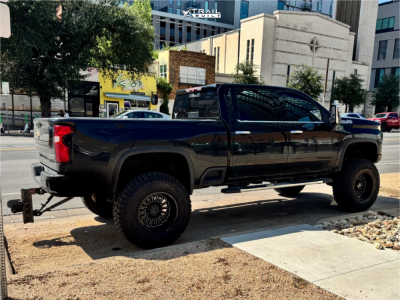 1 2022 Silverado 2500 Hd Chevrolet High Country Bds Suspension Lift 9in Arkon Off Road Alexander Black Milled