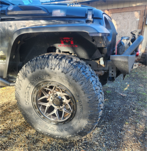 1 2007 Wrangler Jeep Unlimited Sahara Teraflex Suspension Lift 3in Lock Offroad Wheels Matrix Gray Black