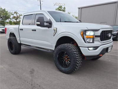 1 2023 F 150 Ford Xl Rough Country Suspension Lift 6in Arkon Off Road Mandela Black Milled