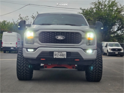 1 2023 F 150 Ford Xl Rough Country Suspension Lift 6in Arkon Off Road Mandela Black Milled