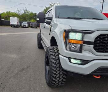 1 2023 F 150 Ford Xl Rough Country Suspension Lift 6in Arkon Off Road Mandela Black Milled