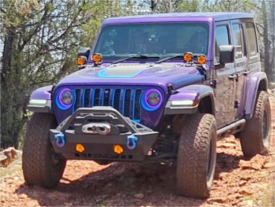 1 2023 Wrangler Jeep Rubicon 4xe Oem Suspension Lift 25in Dts 604ab Gray Black