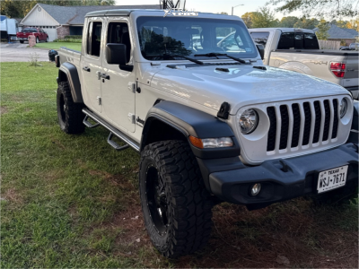 1 2020 Gladiator Jeep Sport Rough Country Suspension Lift 25in Moto Metal M0970 Black