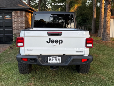 1 2020 Gladiator Jeep Sport Rough Country Suspension Lift 25in Moto Metal M0970 Black