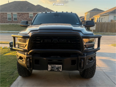 1 2021 2500 Ram Laramie Carli Suspension Lift 25in Lock Offroad Wheels Krawler Bronze Black